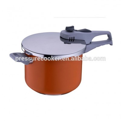 2020 Hot Sell SS304(18/8) Ceramic Coating Stainless Steel Pressure Cooker with Weight Valve