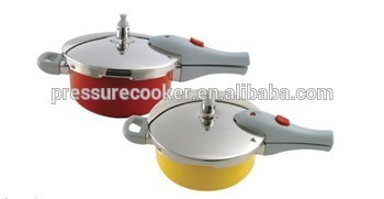 Stainless Steel Colorful Outside Body Pressure Cooker with Kinds of Style